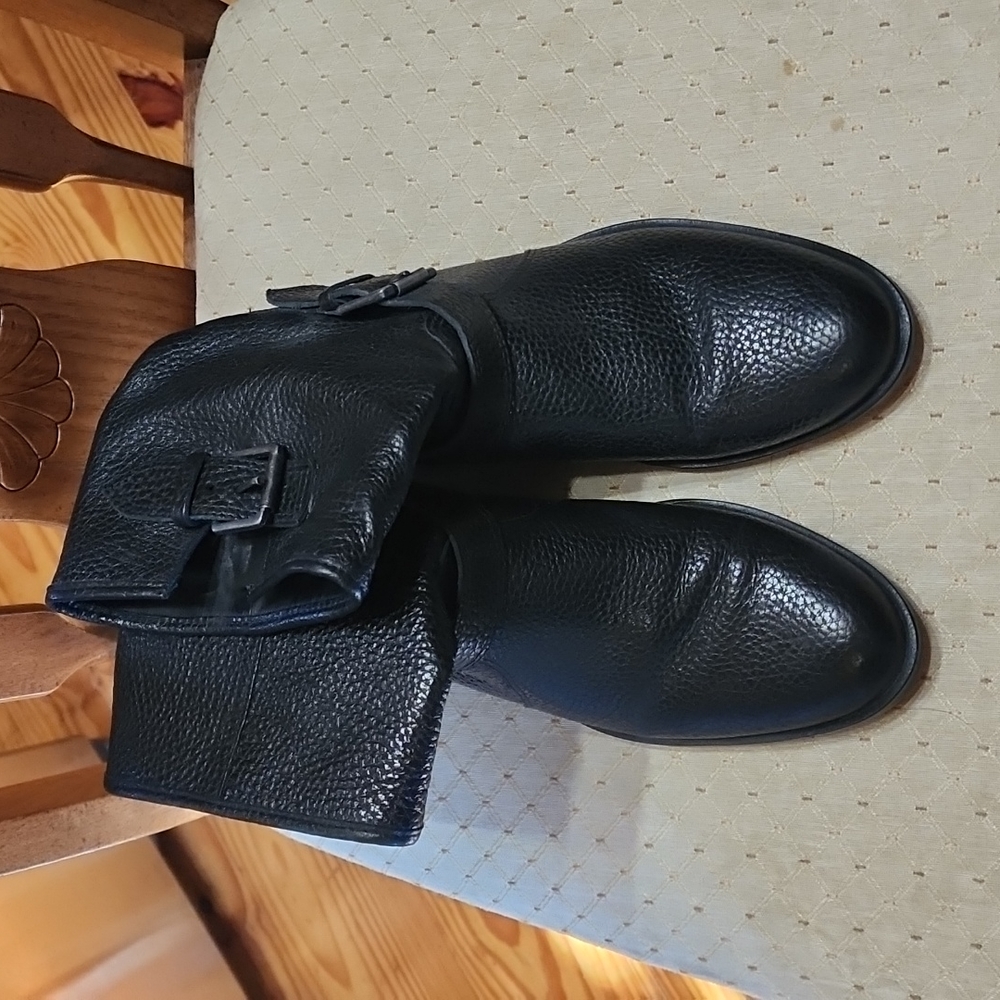 J Crew Black Motorcycle Boots sz. 7.5